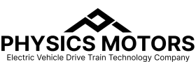 Physics Motors logo, an AiVORA Techlabs client